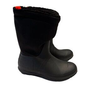 Hunter Waterproof Outdoor Black Boots Shearling interior Calf Boots